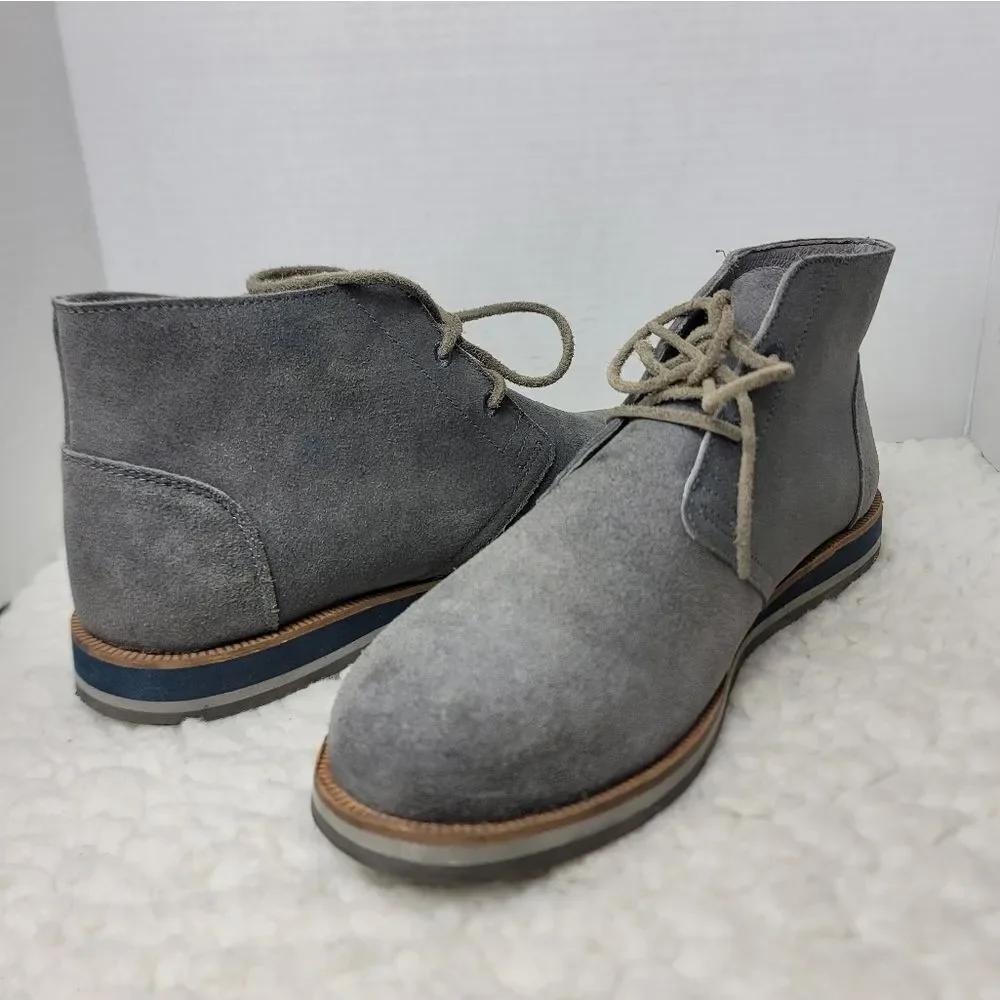 Hari Mari Mens Adobe Mens Chukka Boots Size 11 Gray Suede Motocyle Work Shoes